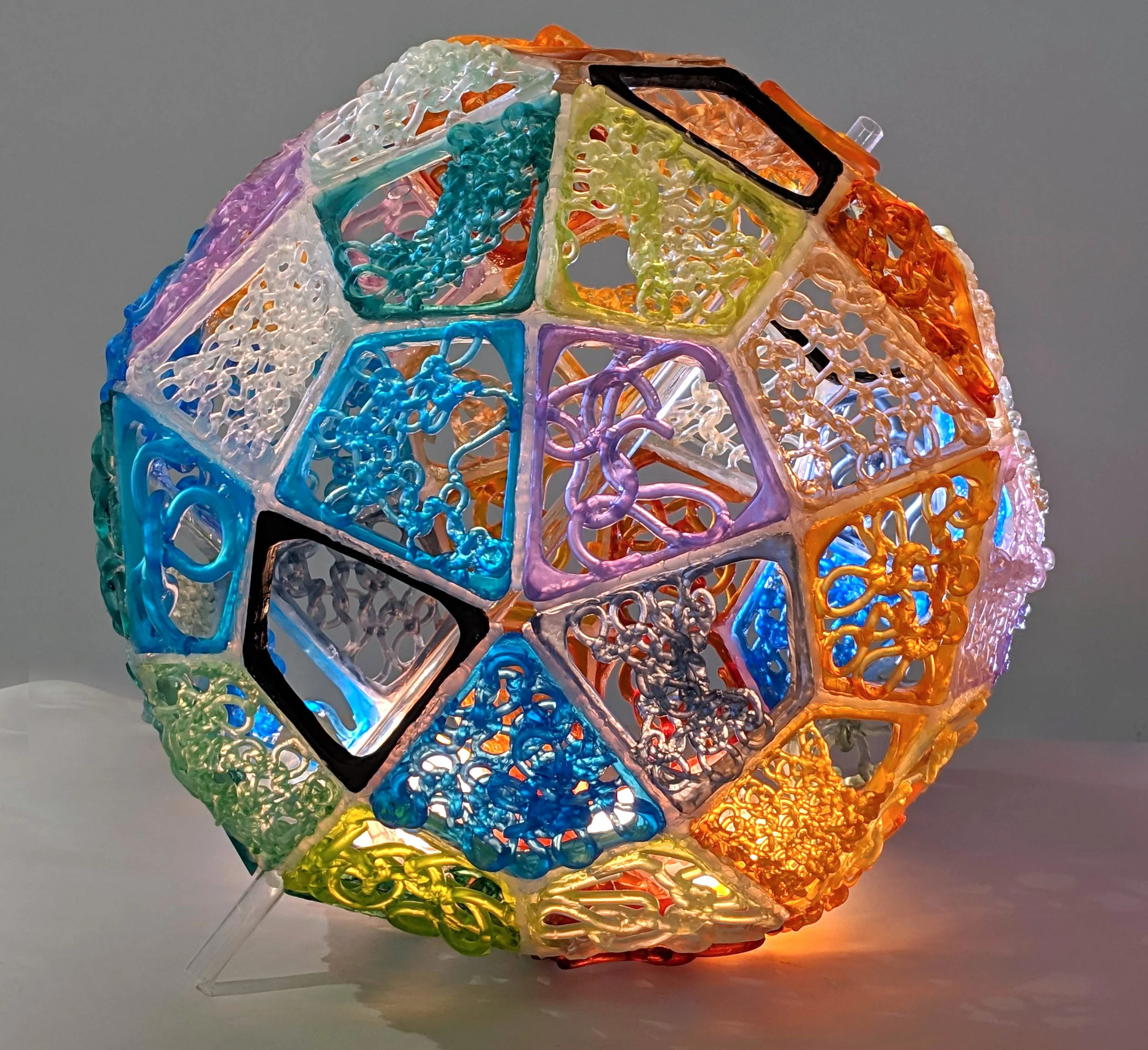 Knitted Glass Sculpture: 